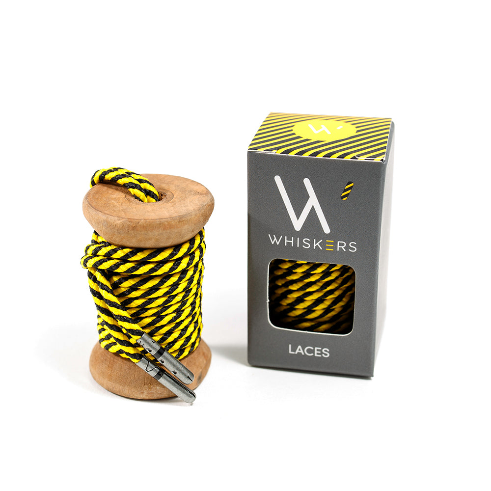 Black & Yellow Striped 33" Men's Shoe laces stance socks men's accessories gift