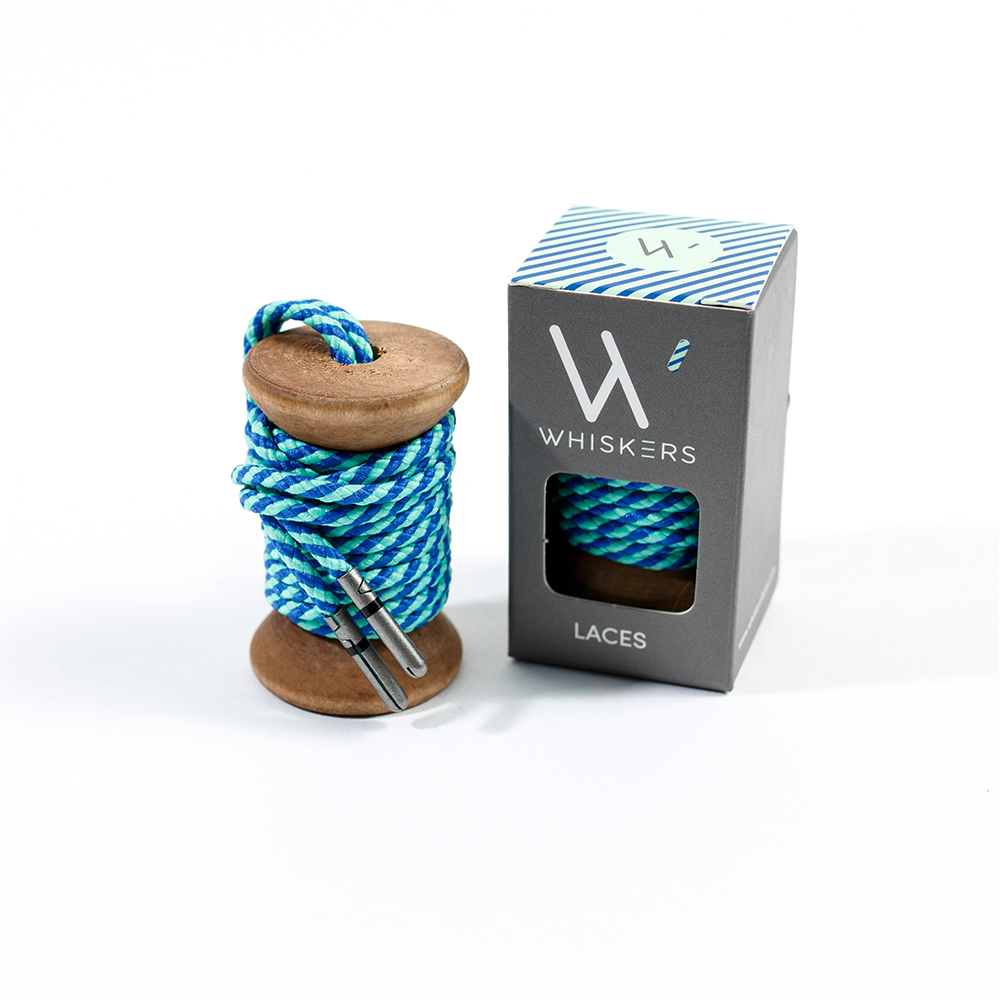 Blue & Light Green Whiskers 33" Men's Dress Shoe laces stance socks men's accessories gift