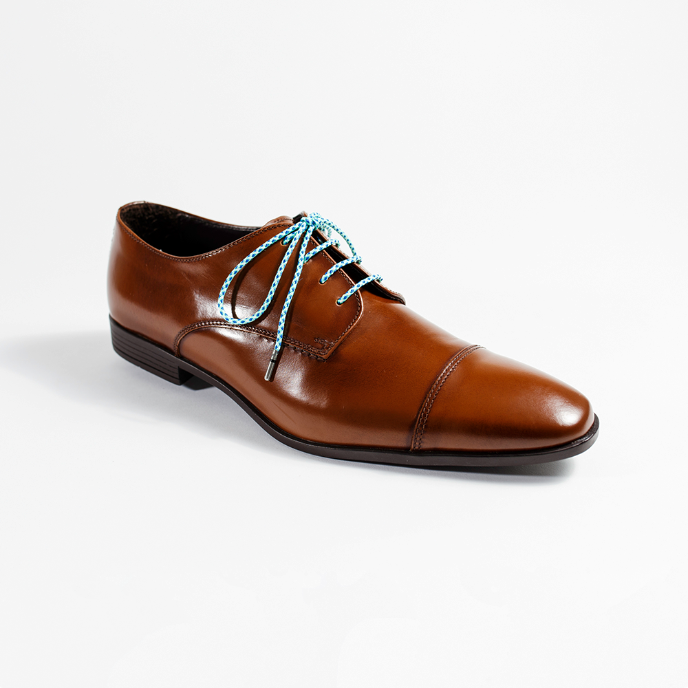 Blue Light Green & White Braided Whiskers 33" Men's Dress Shoelaces Brown Cole Haan Men's Dress Shoe
