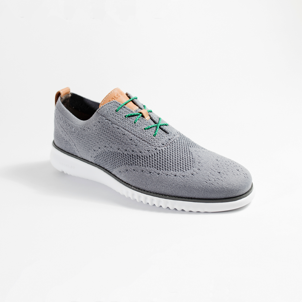 Green & White Ticked Whiskers 33" Men's Dress Shoelaces Gray Cole Haan Men's Dress Shoe