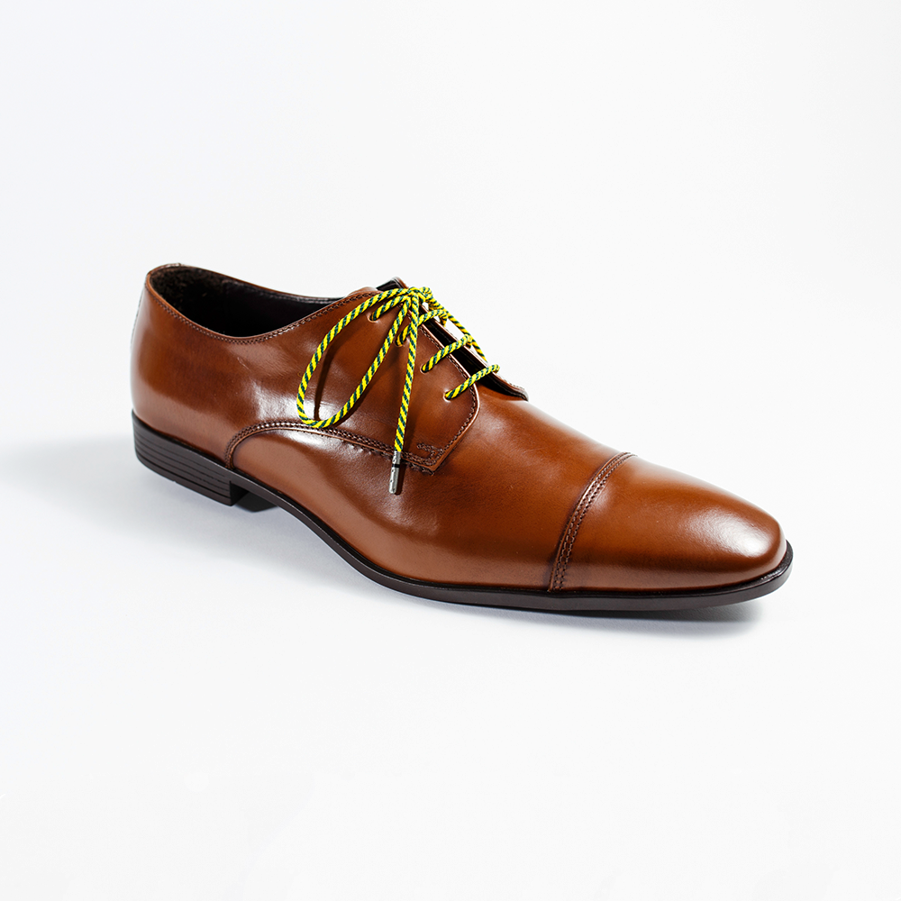 Dark Green & Yellow Whiskers 33" Men's Dress Shoelaces Brown Cole Haan Men's Dress Shoe