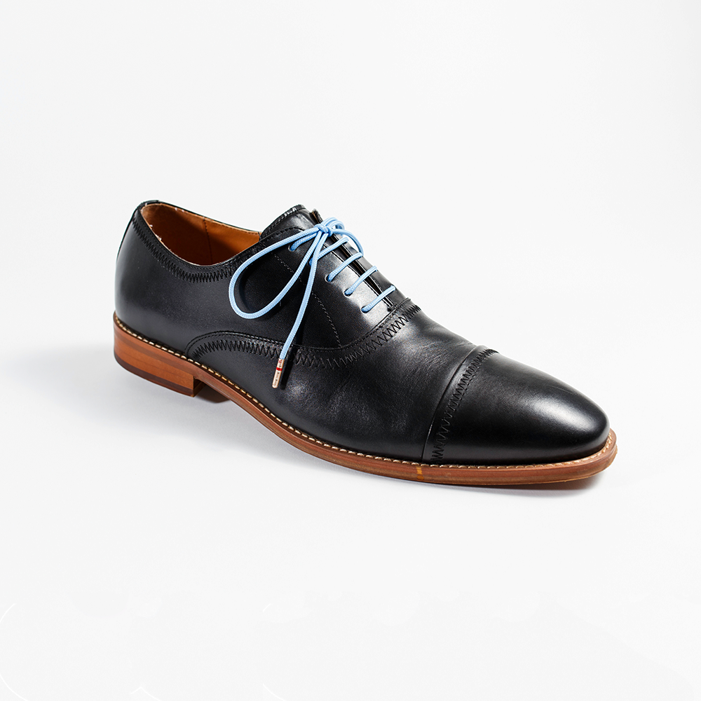 Light Blue Whiskers 33" Colored Dress Shoelaces Black Johnston & Murphy Men's Dress Shoe