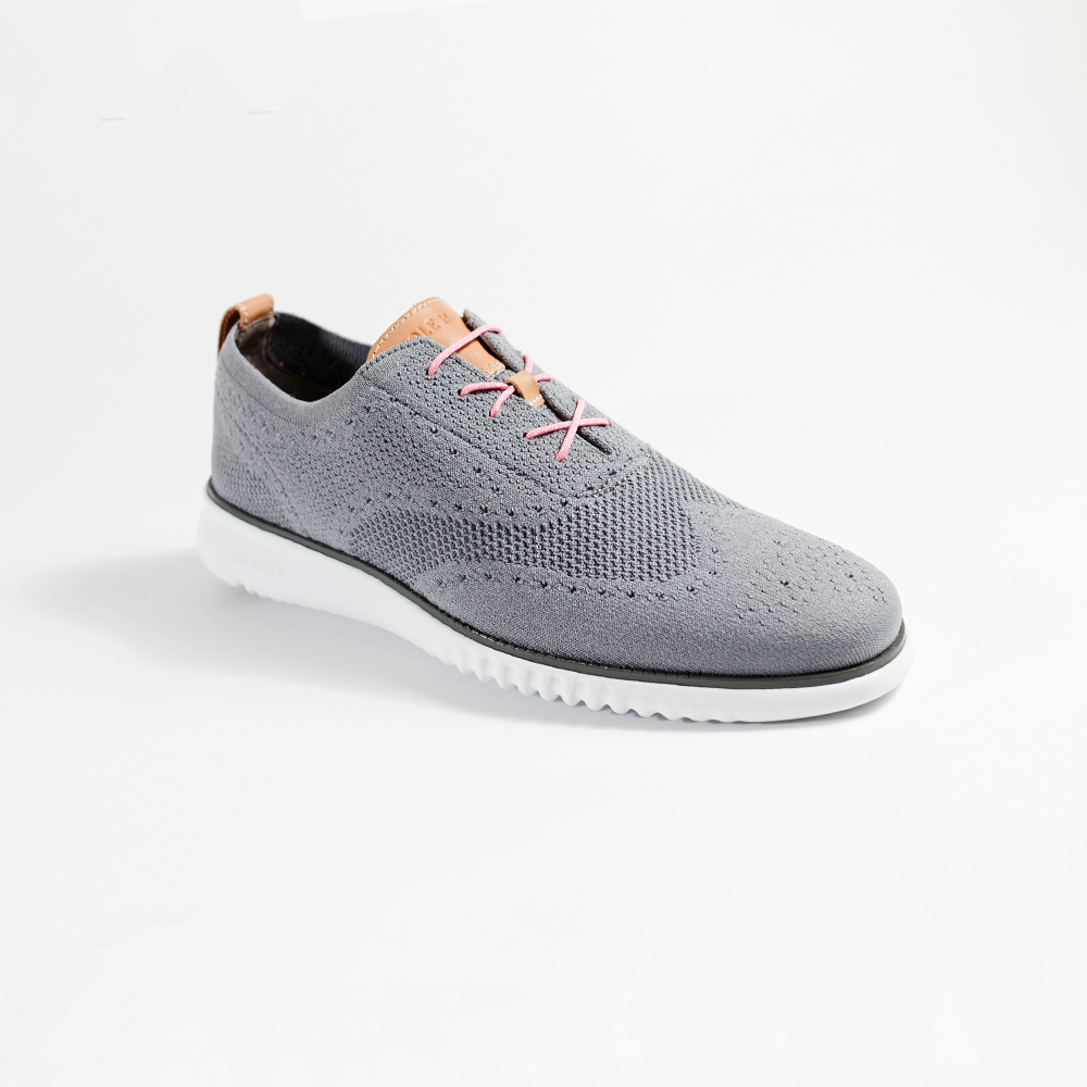 Pink White Ticked Whiskers 33" Men's Colored Dress Shoelaces Gray Cole Haan Men's Dress Shoe