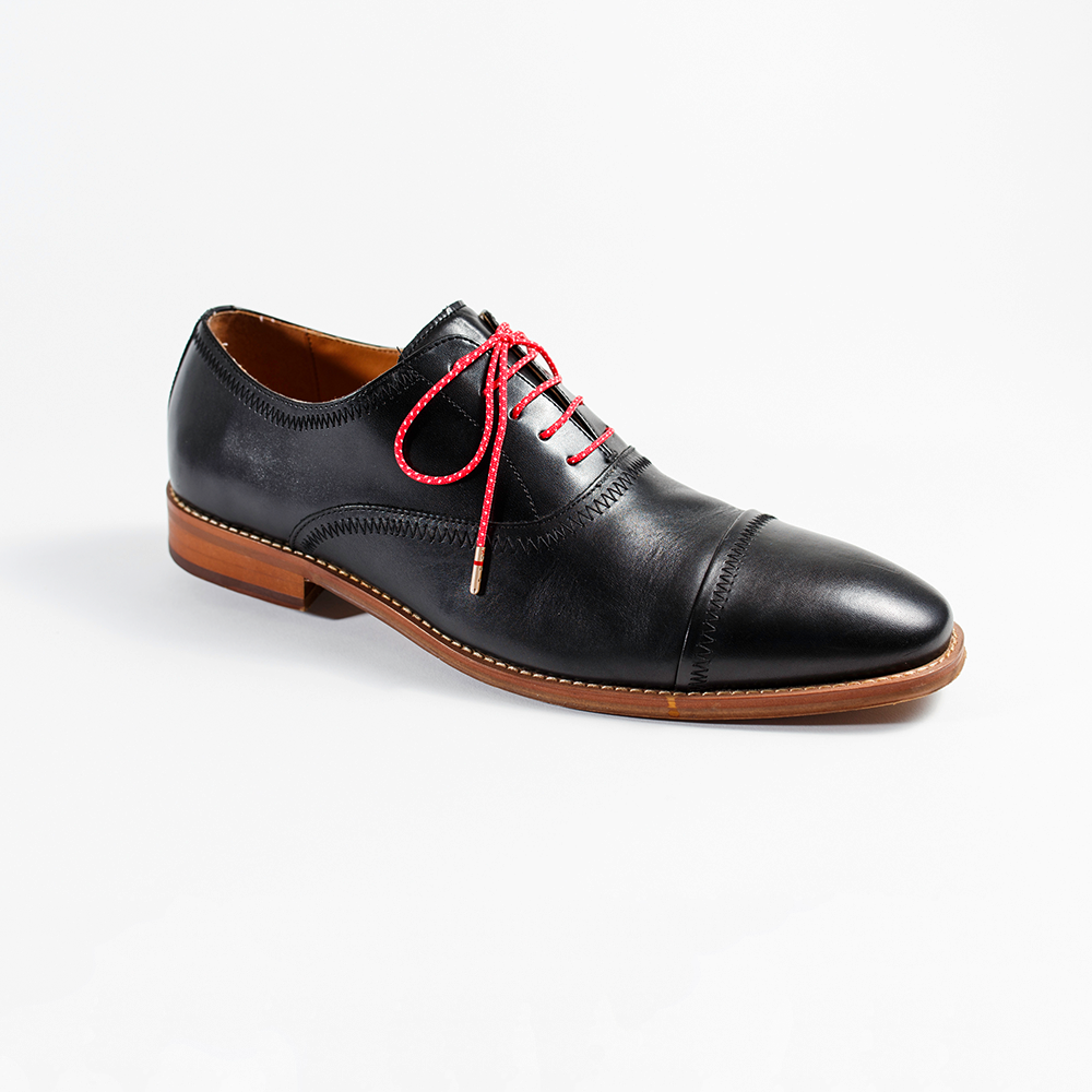 Red & White Ticked Patterned Whiskers 33" Men's Colored Dress Shoelaces Black Johnston & Murphy Men's Dress Shoe