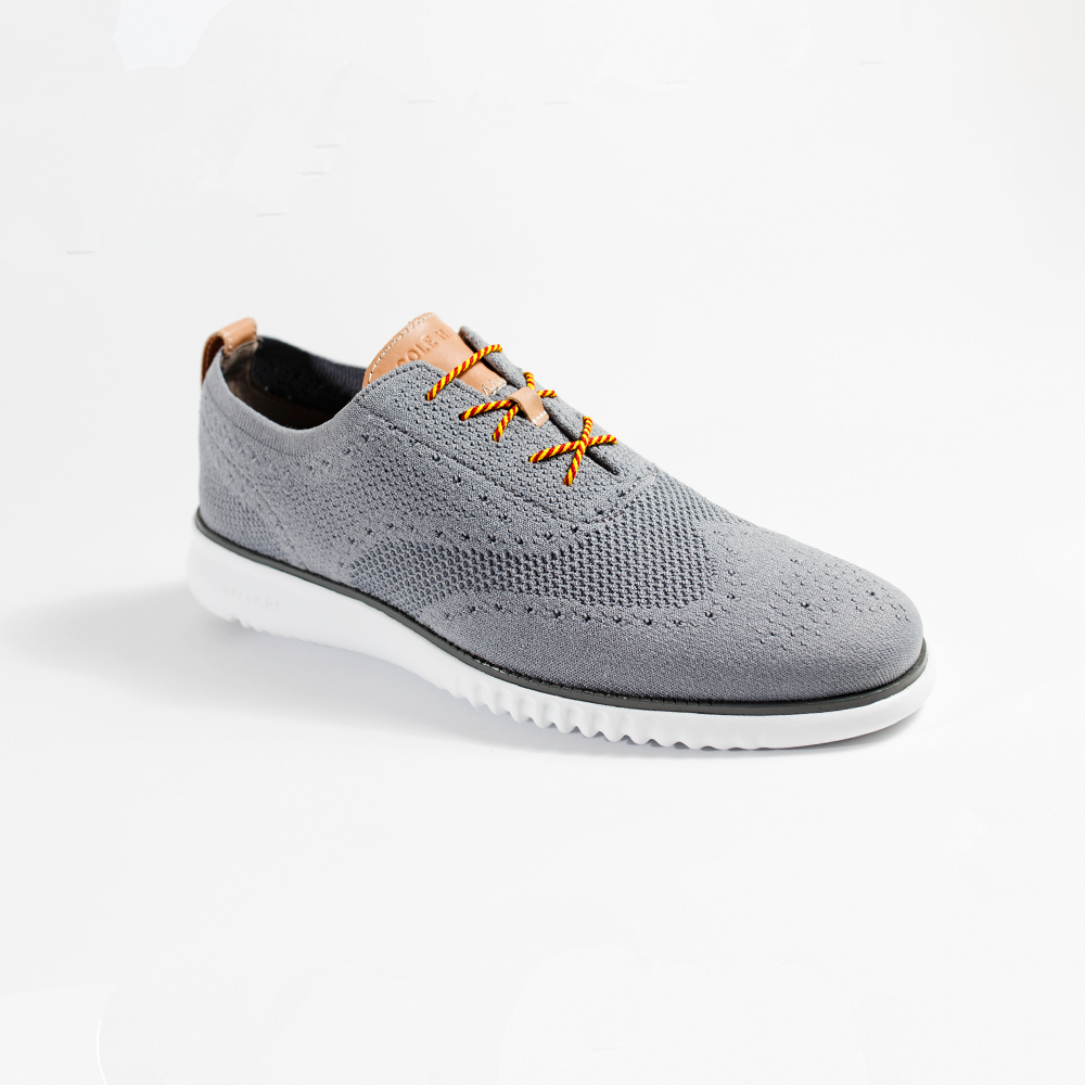 Crimson Dark Red & Yellow Striped Whiskers 33" Men's Dress Shoelaces Gray Cole Haan Men's Dress Shoe