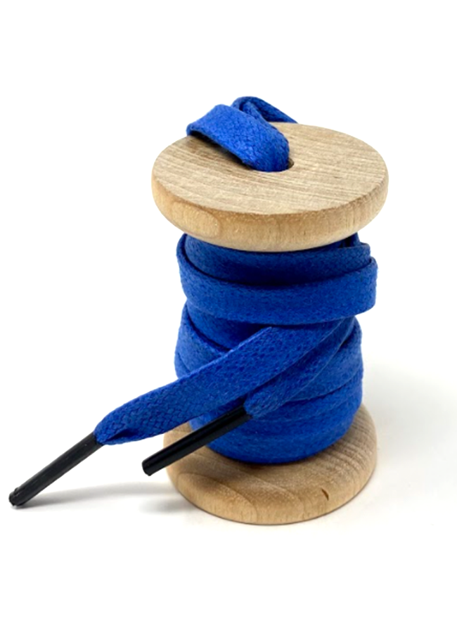 Solid Blue Glazed Sneaker Laces – Whiskers Laces