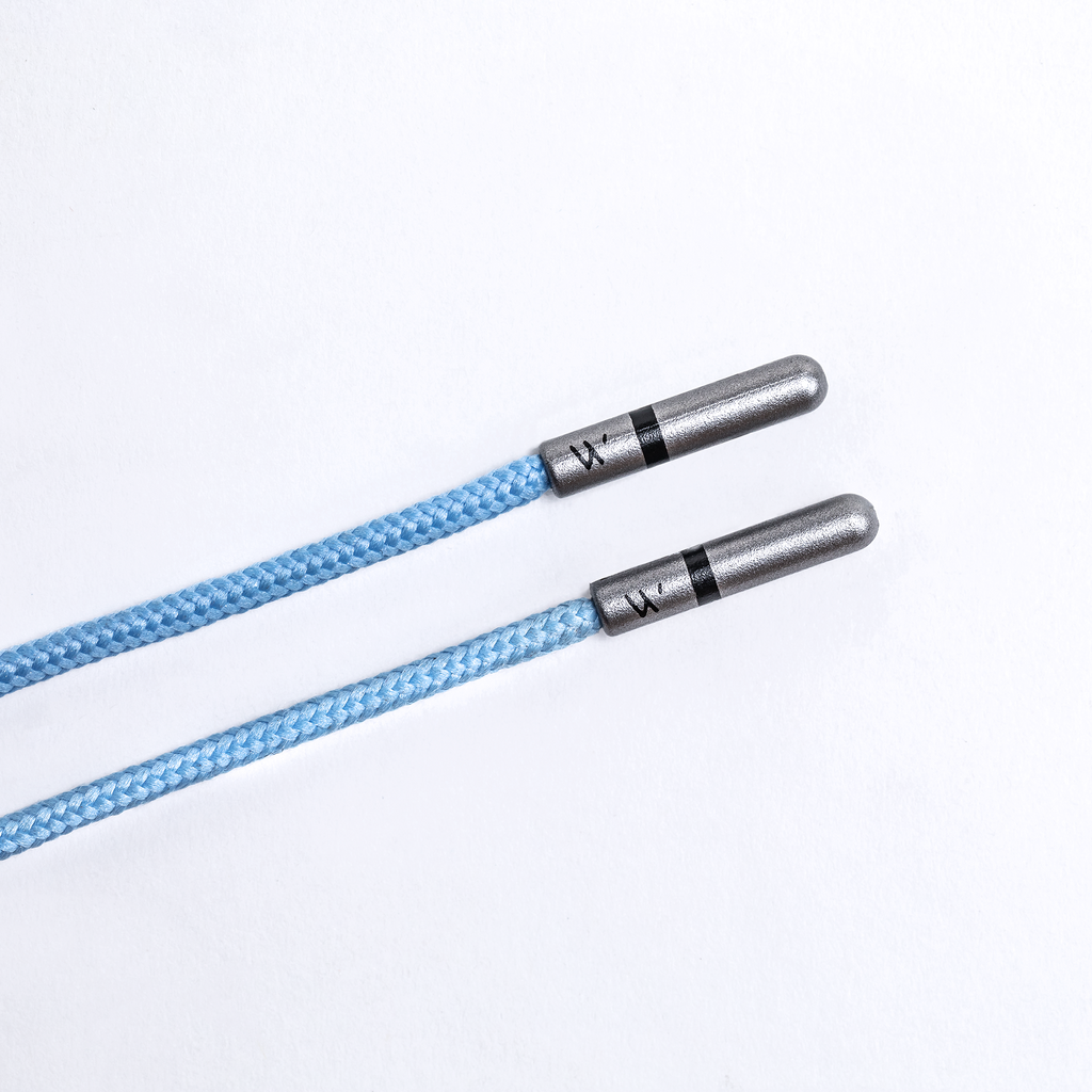 Light Blue Whiskers 33" Men's Colored Dress shoe strings